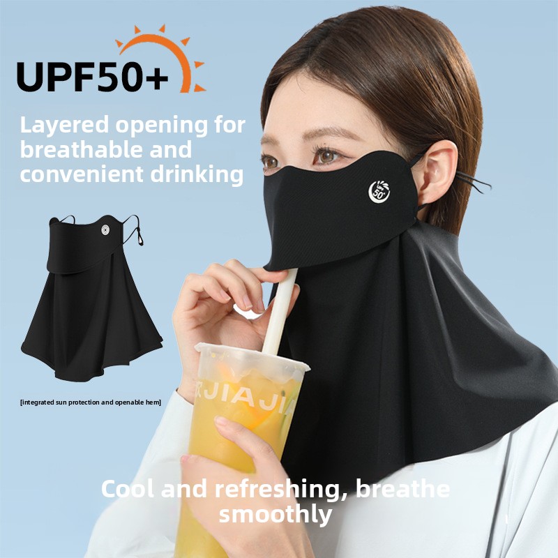 Sports Mask Breathable - Trinkwasser, Nackenschutz, Sonnenschutz, Eisseidenmaske, spurlos, UV-Schutz,