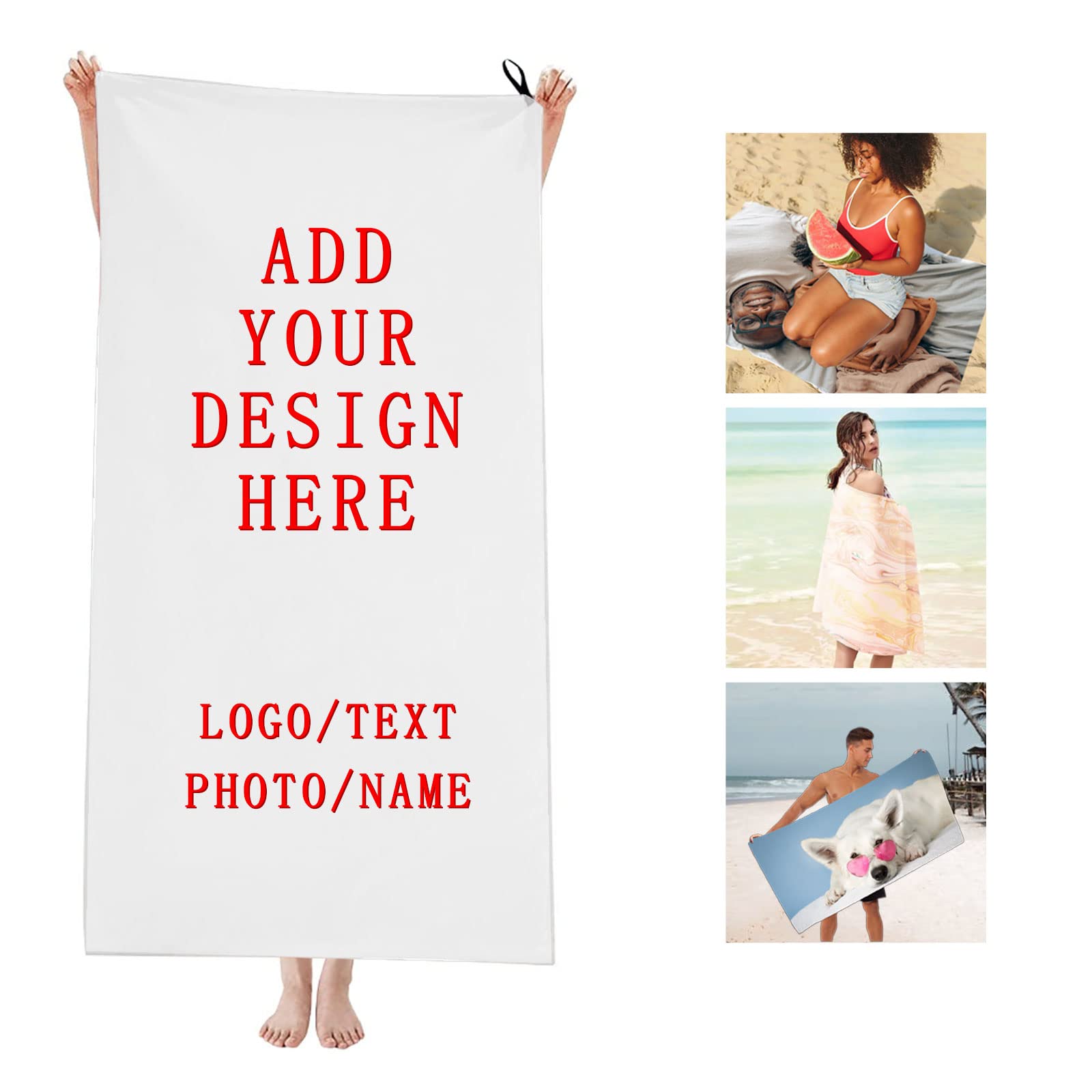 Cloth Face Mask Washable - Benutzerdefinierte Strandtücher mit Ihrem Fototext, Logo,