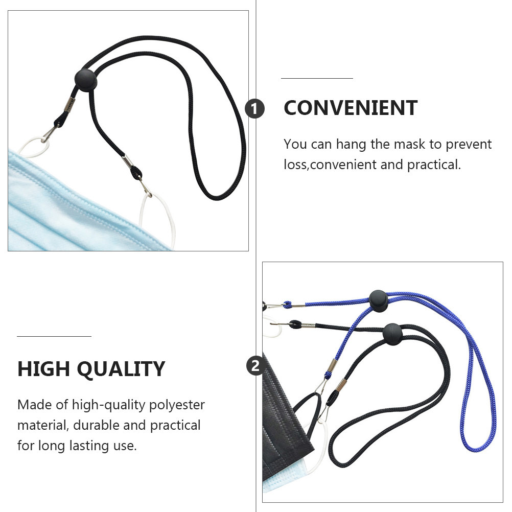 Mask Ear Saver Strap - 10 Stück Anti-Fall Gesichtsmaskenband, verstellbare Länge,
