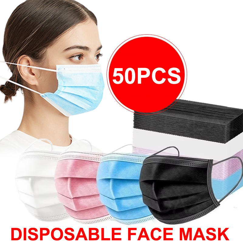 50 Stück Unisex 3-lagige Maske – Disposable Mask Blue Bewertung und Preis