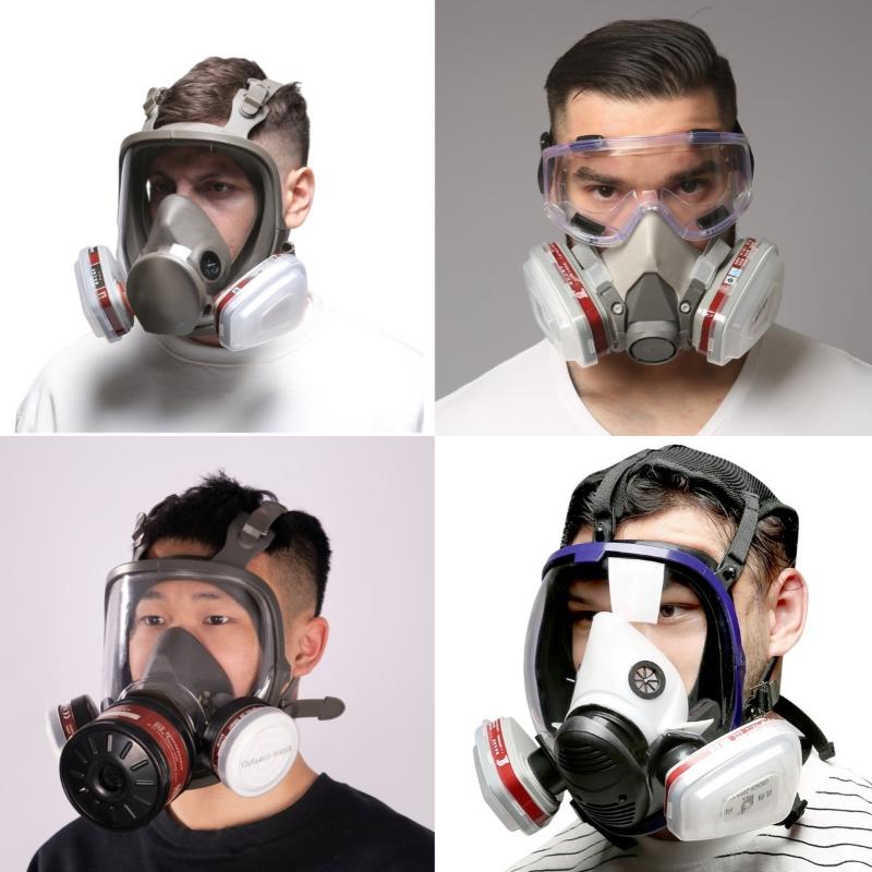 1 Set Halbgesichts-Staubmaske  – Respirator Half Face Bewertung und Preis