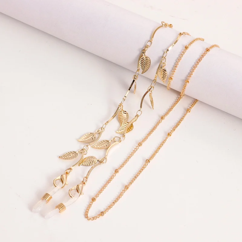 Modische Blätter-Sonnenbrillen – Mask Chain Holder Bewertung und Preis